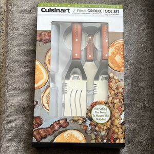 Cuisinart 7-Piece Griddle Tool Set - Black and Silver